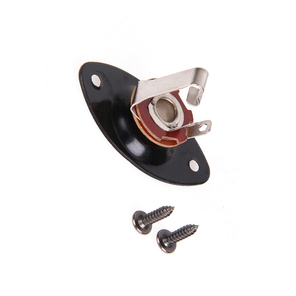 Mono Input Guitar Repair Bass Acoustic Replacement Pickup Output 6.35mm Socket Maintenance Instrument Metal Musical