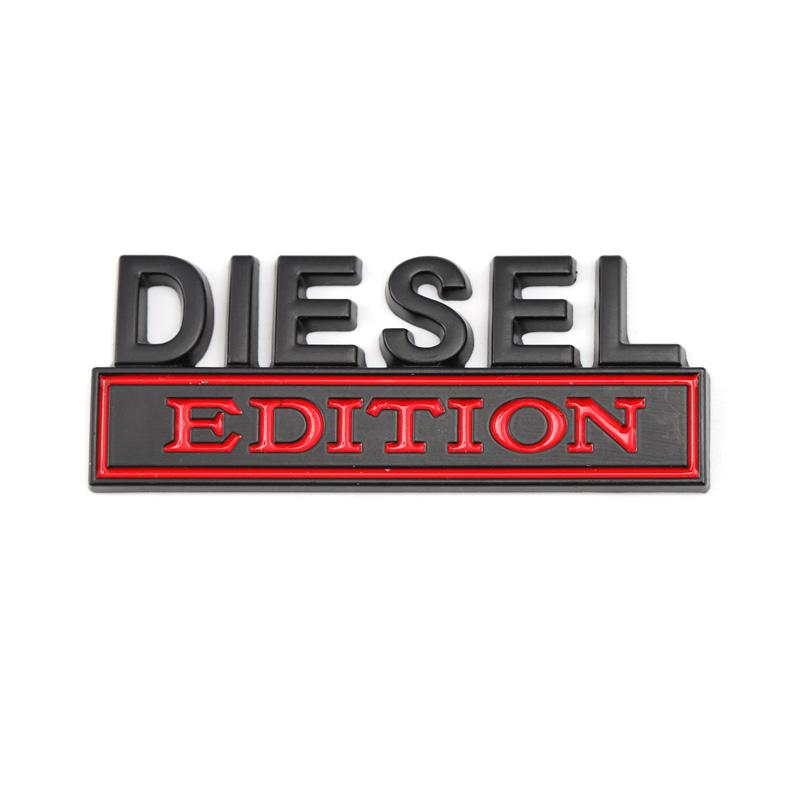 Diesel Logo Edition Emblem Badge Front Hood Grille Car Sticker for Jeep Compass Renegade Ford RS200 F150 F250 F350 Silverado RAM AF3