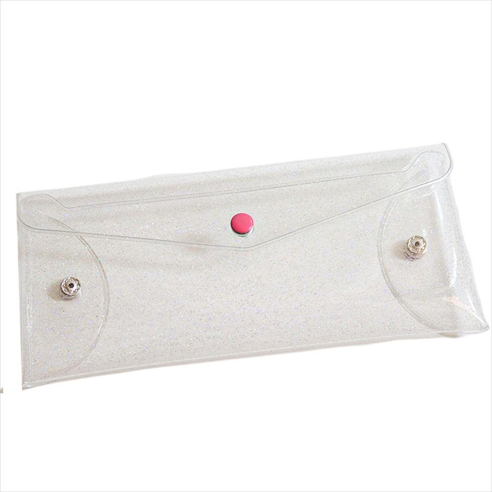 Glitter PVC Pencil Bags Waterproof Stationary Organizer Students Children Pencil Case Cosmetic Bag