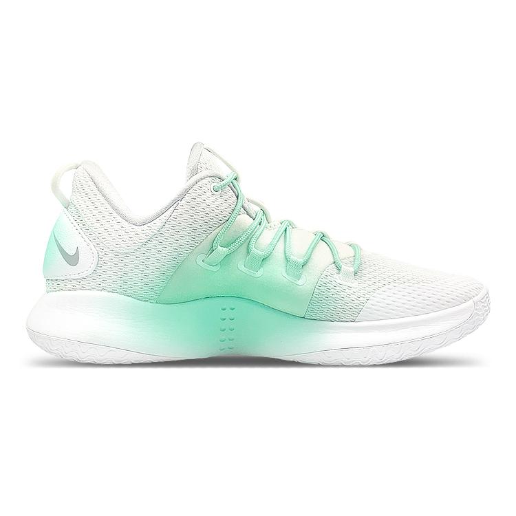 Nike Hyperdunk 10 Cushioning Slip Resistant Abrasion Resistant Low Top Basketball Shoes Men's White Green AR0465-100(Team47-HD)