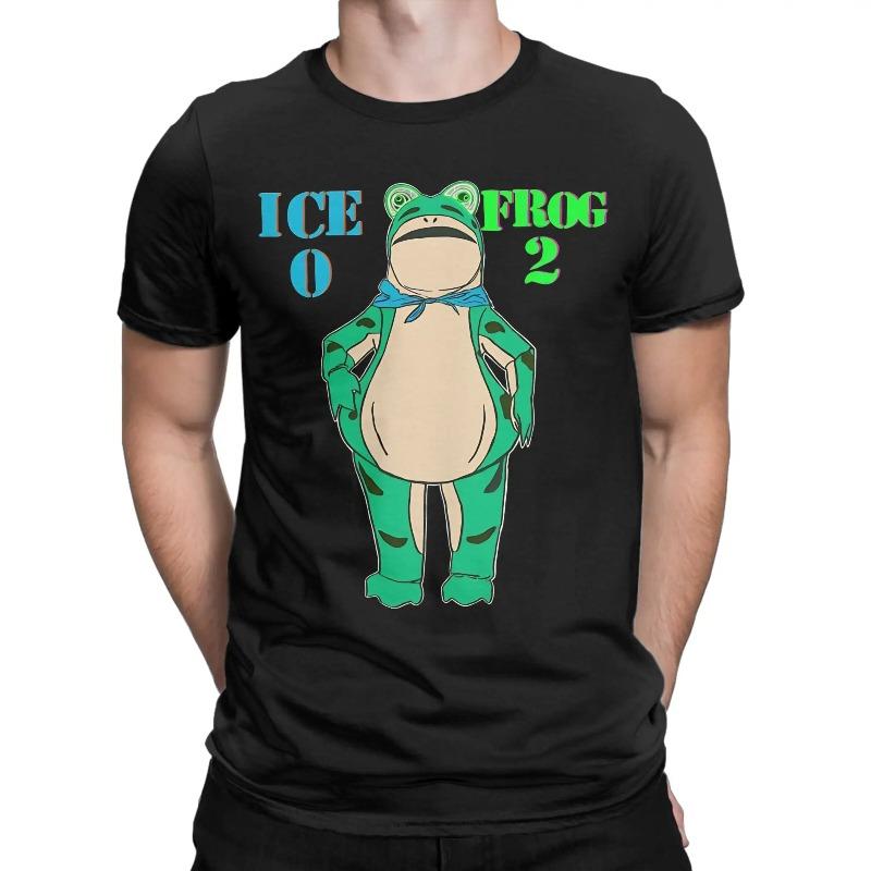 Men Portland Frog ICE 0 FROG 2 T-Shirts  Cotton Tees Summer Streetwear Short-Sleeve T-Shirt O Neck Fashion Design Tee Shirt