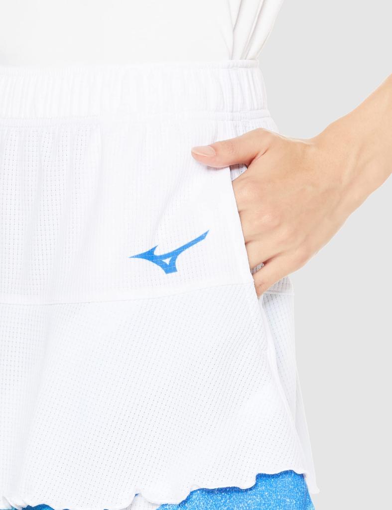 Mizuno Badminton Wear Dry Aeroflow Dynamotion Highly Size 2XL Skirt, Fit, Stain-Resistant, Antibacterial, Odor-Resistant, Breathable, 72MB2701,