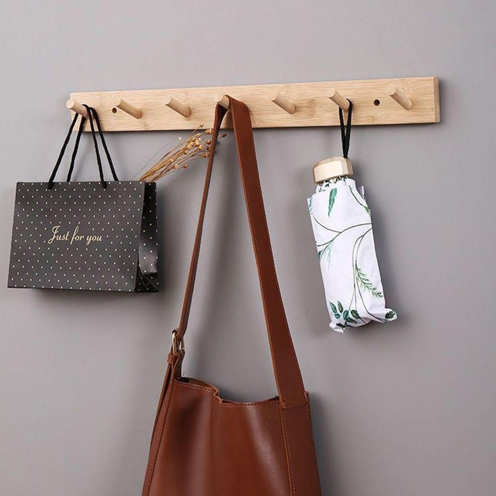Wall Mounted Key Hook Rack 4/5/6/7 Hooks Door Back Clothes Hook Decorative Hook  Housewarming Gift