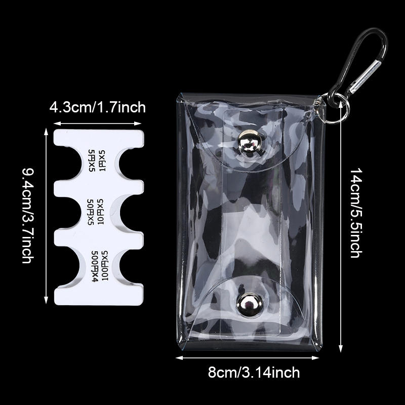 Mini Portable Coin Organizer Portable Plastic Coin Holder Multi-Slot Currency Storage Money Management New Travel Coin Purse
