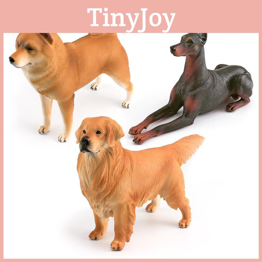 Realistic Pvc Dog Model Extra Large Doberman German Shepherd Pet Display Tabletop Ornament