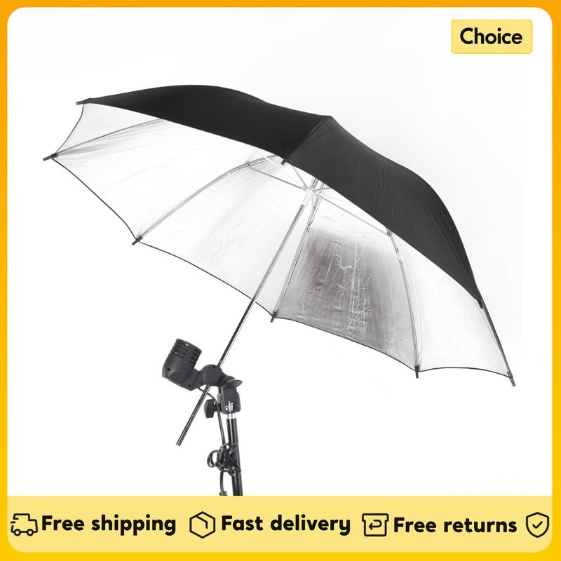 83cm/ 33inch Studio Reflector Umbrella Studio Photo Strobe Flash Light Reflector Black Silver Umbrella Photography Accessories