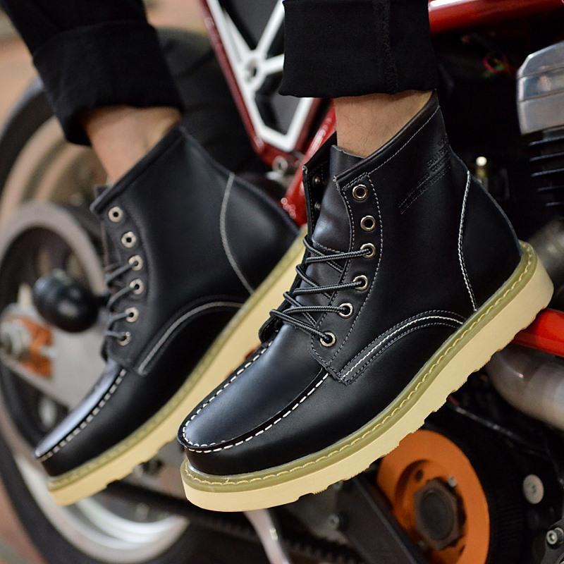 British Martin Boots Plus Size Autumn and Winter Boots Military Boots High-top Outdoor Desert Boots