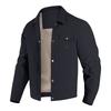 Mens 2026 Corduroy Workwear Jacket With Notched Collar Slim Fit Casual Outerwear In Khaki Red Navy