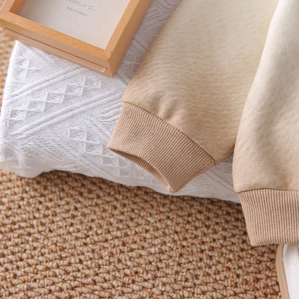 Kids Casual Long-Sleeve Set, Comfortable Daily Wear Outfits