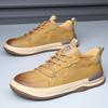 New Leather Men's Shoes Spring Breathable Crooked Clown Shoes Trend Versatile Hollow Casual White Shoes Men's Board Shoes