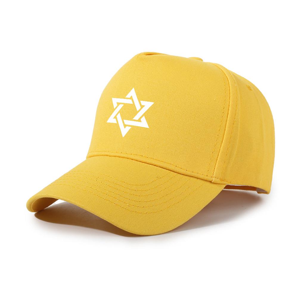 Unisex Summer Baseball Cap  Star of David Vintage Athletic Hats Happy Hanukkah Adjustable Size Outdoor Graphic Print Gorras