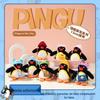 Pingente de Pelúcia Chapéu de Coco Original de Pinguim Boneca Pingente para Mochila Chaveiro Presente