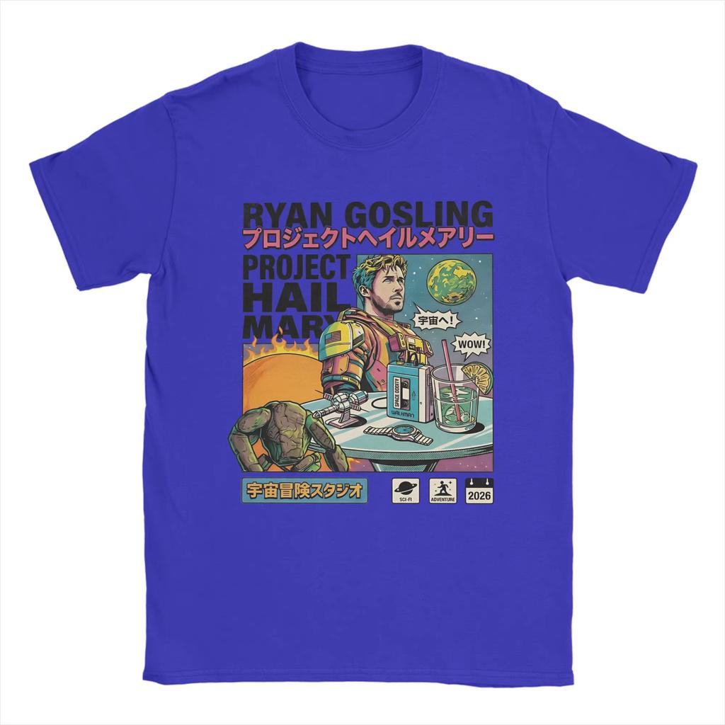 Project Hail Mary Ryland Grace Rocky graphic cotton Unisex Shirt Summer New Fashion Oversized Oneck Unisex movie Tshirt