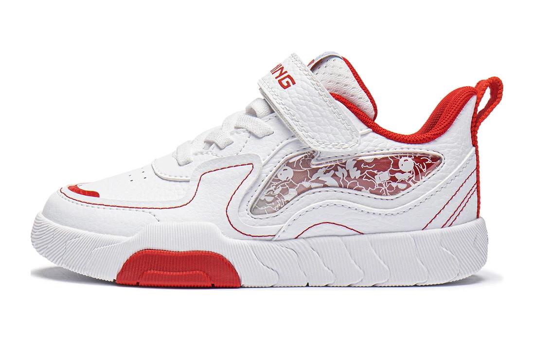 Li Ning YOUNG Амортизация, Износостойкие Низкие Детские Беговые Кроссовки Белые Детские YKNU022-3 26
