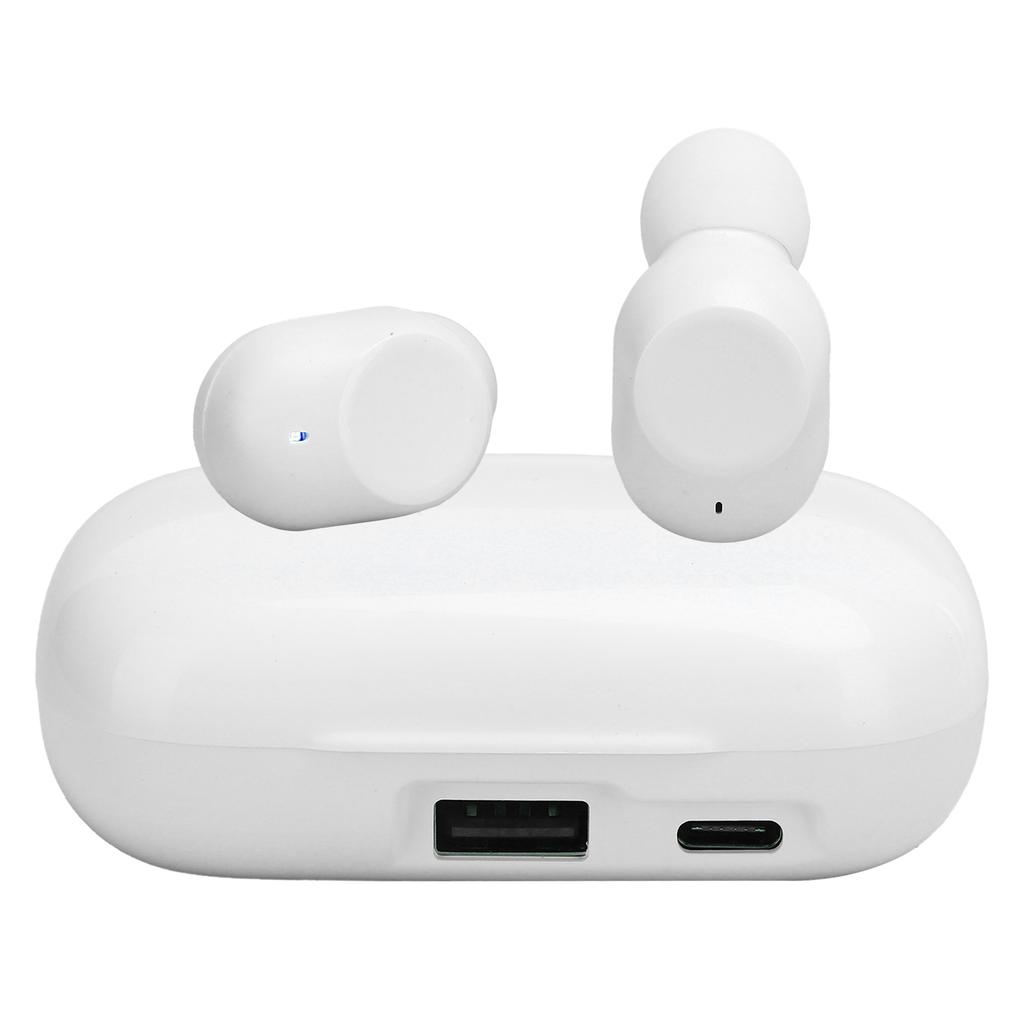 CV‑10 TWS Drahtloses Binaurales Stereo-Bluetooth-Headset HiFi-Kopfhörer Ohrhörer für Musik SportWeiß