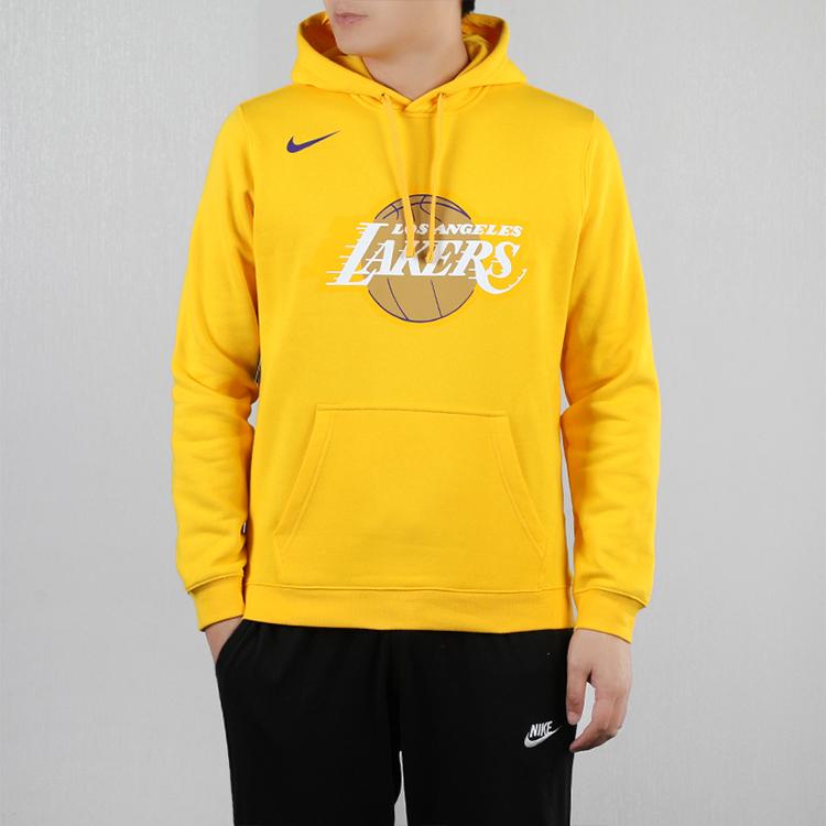 Nike NBA City Edition Logo Los Angeles Lakers Hoodie Men Hoodie Amarillo-Yellow CD3239-728