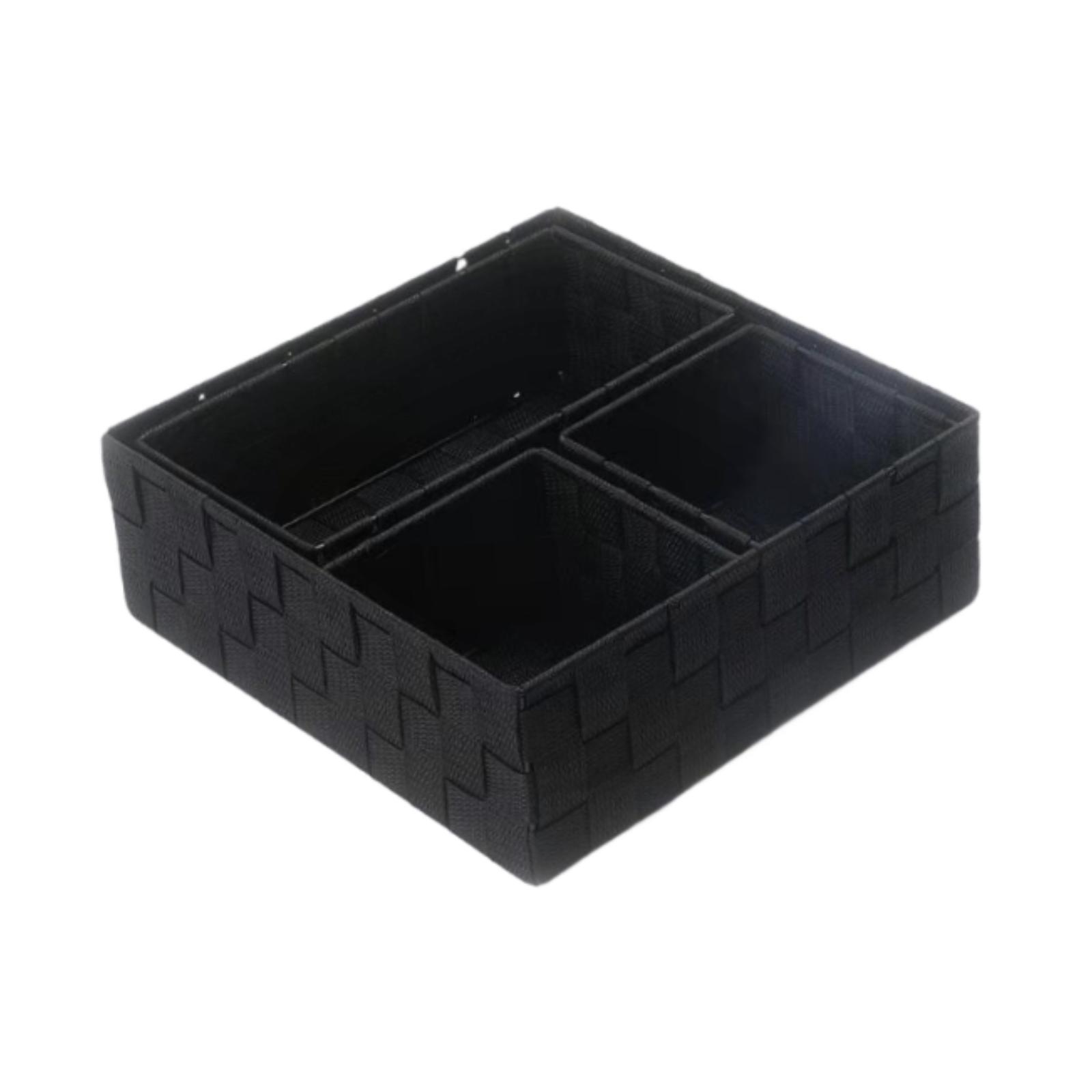 

4 Pieces Boxes Drawer Divider Organizing Containers Cabinet Organizer for Closet Home Tabletop Drawer Underwear чёрный
