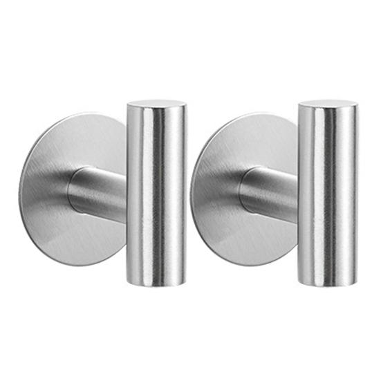 1/2 pezzi ganci singoli in acciaio inox appendiabiti appendiabiti robusti portanti installazione senza trapano doccia bagno ganci per asciugamani