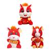 Păpușă de pluș cal roșu festiv Jucărie zodiac chinezesc Anul Nou Decorativ Ponei de pluș Cadou norocos pentru sărbătoare Decor de sărbători