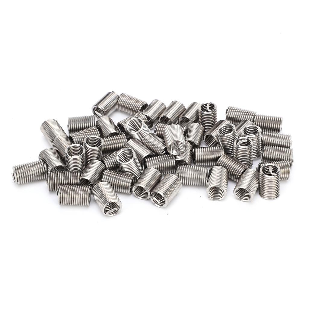 50Pcs Wire Thread Insert Sleeve Bushing Screw Protective Coil Screw Repair Nut Kit M10 X 1.52.5D