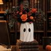 Ghost Planter Planter, Halloween Shaped Bucket, Cute Desktop Candy Whimsical Home Ornament Bowl for Office Shelf, Indoor Party Decor Small Resin Plant