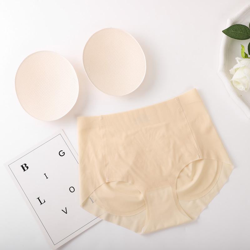 Cross-Border Thin Shaping Fake Butt Pad Sexy Curvy Hip Underwear Enhancing Hip-Lifting Pants Womens Thong Pad Peach-Shaped Nylon
