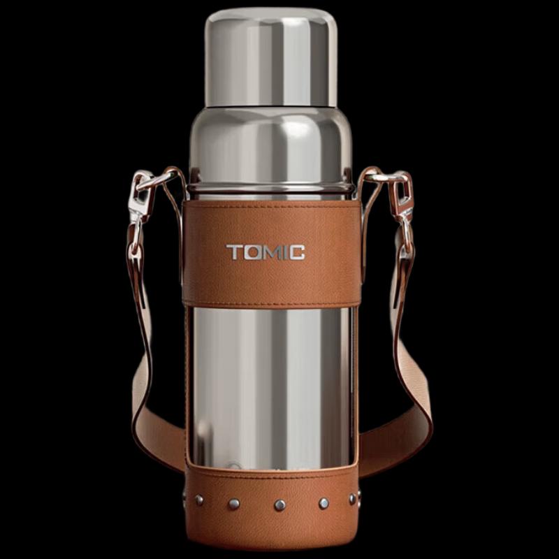 TOMIC Pure Titanium Tea Infuser Portable Ceramic Lined Tea Cup