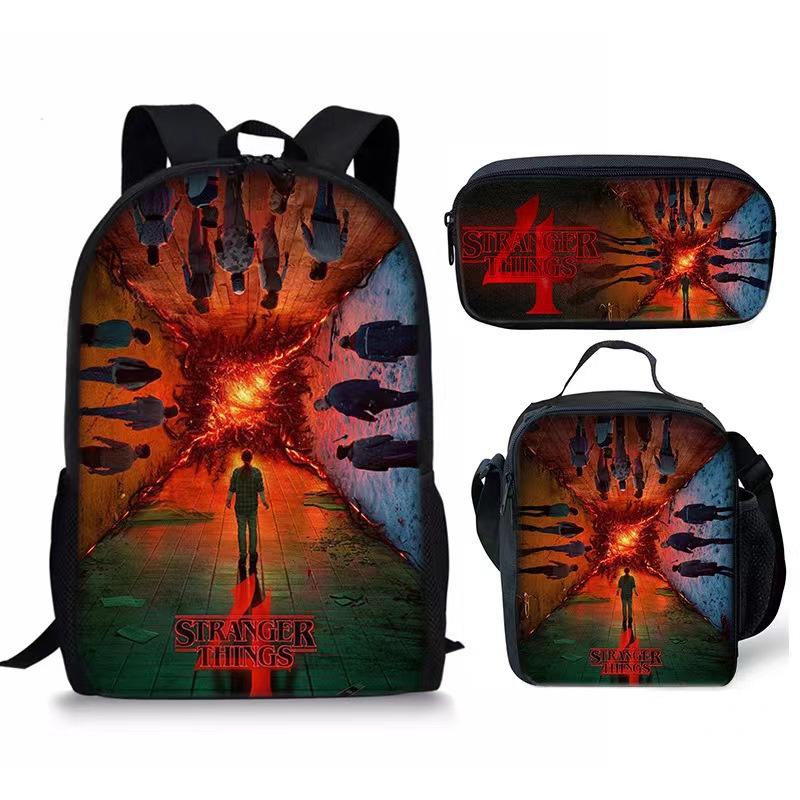 Stranger Things Student backpack three piece set CLE
