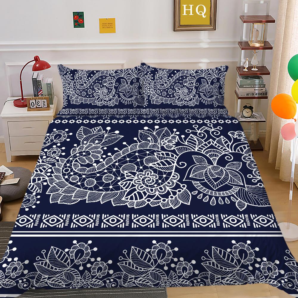 Set Biancheria da Letto con Stampa Boemia 3D Misura King Poliestere Biancheria da Letto Moda Teenager Alta Qualità Tessili per la Casa