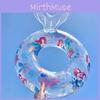 Transparent Mermaid Swim Ring Cartoon Pattern Pvc Thickness 0.20 Adult Inflatable Swim Ring