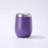 12oz Insulated Eggshell Stainless Steel Wine Glass (U-Shaped, Large Belly)