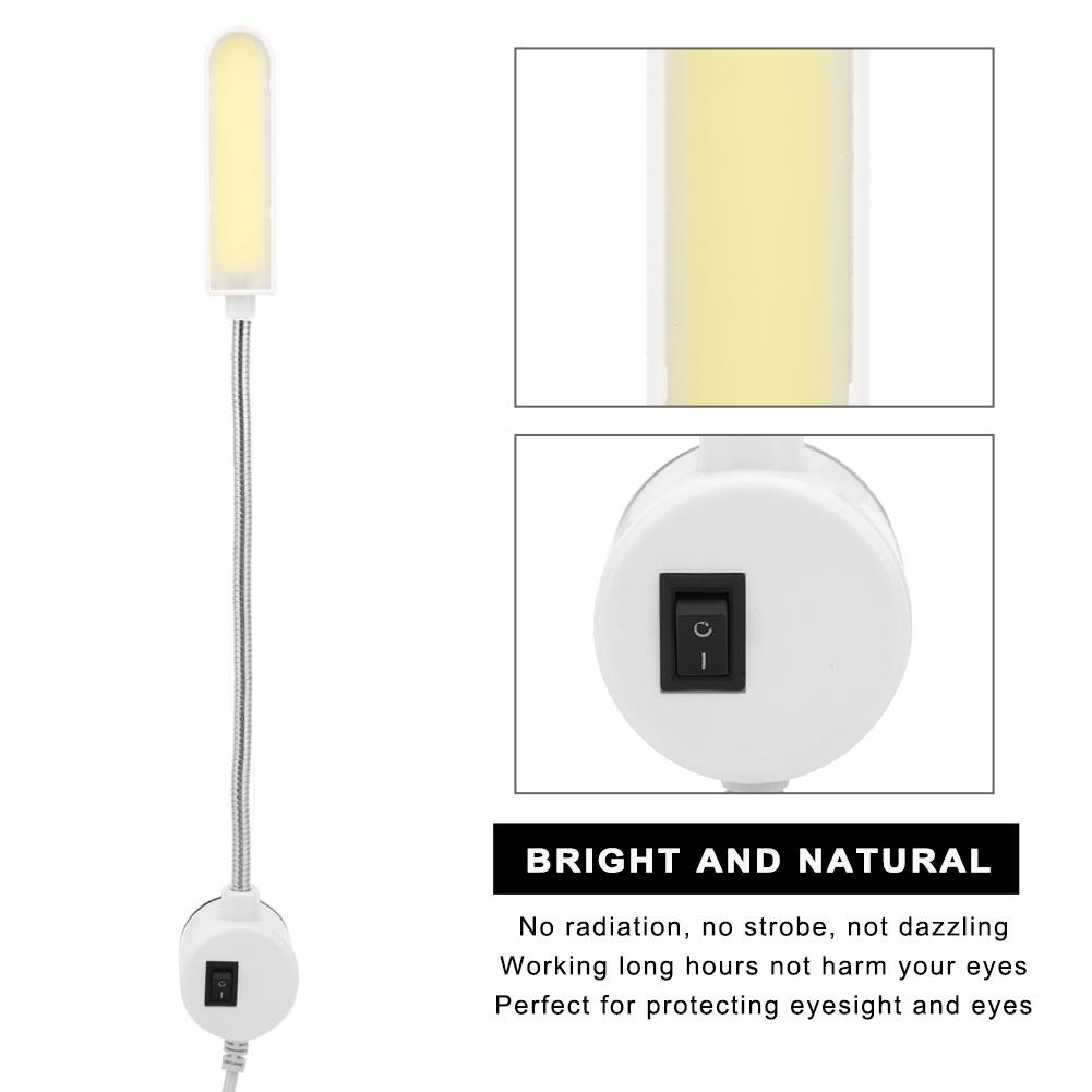 LED Office Household Tattoo Touch Sewing Machine Light Gooseneck Table Work Lamp with Magnetic Base