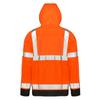 Result Genuine Recycled Men's Prism Hi-Vis Heavy Duty Hooded Jacket