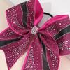 Glitter Rhinestone Large Bow Hair Band For Girls Women Sweet Shiny Crystal Rubber Bands Hair Elastics Daily Party Accessories