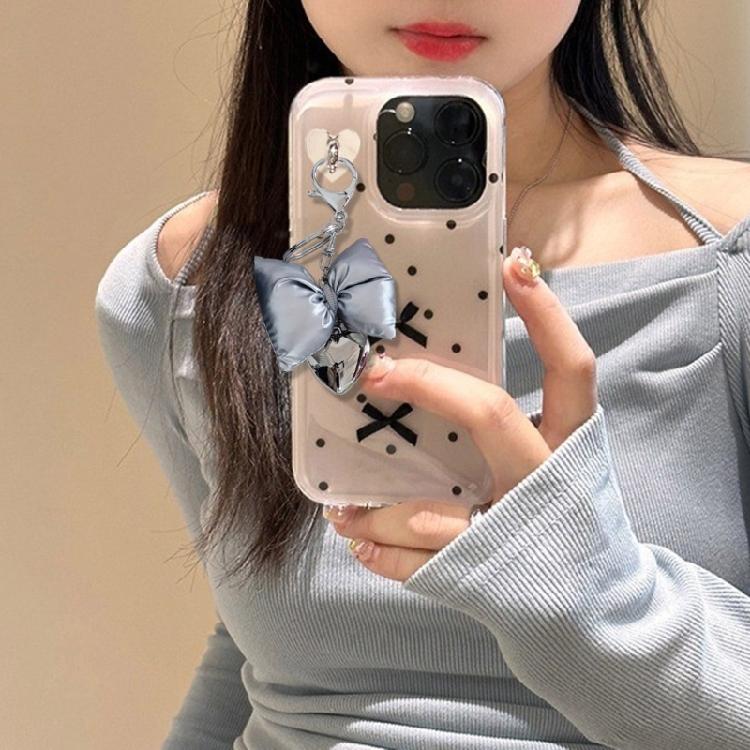 Schicker Schleife Herz Handy Lanyard Handgelenkschlaufe Unisex Schleife Rucksack Anhänger Schmuck