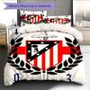 Juego de Edredón Ropa de Cama Atleti Funda de Edredón Funda de Almohada Decoración del Hogar Regalo de Cumpleaños (1 * funda nórdica + 2 * fundas de almohada, sin núcleo)