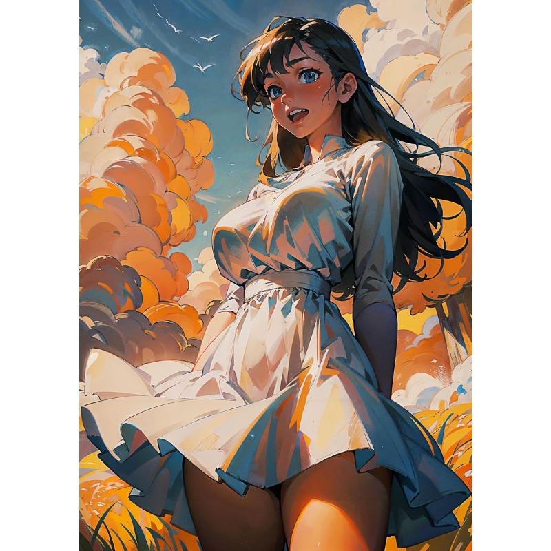 Sexy Anime Female Painting Canvas Poster Wall Art Pictures for Living Room Boy Bedroom Playroom Game Room Bar Modern Home Decor