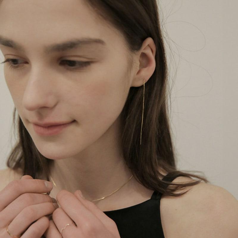 Modernlike 14k Gold-filled Silver Snake Drop Earrings