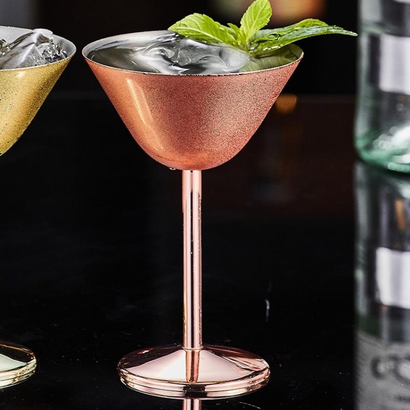 Agave Glasses Personalized Metal Cocktail Cup Liquor Wine Goblet Juice Tumbler Bar Party Wedding Restaurant Home Drinkware Cup