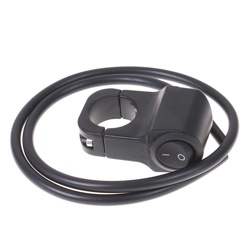 2-Wire 7/8In Aluminum Alloy Motorcycle Handlebar Headlight On/Off Switch