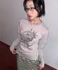 Wondeobijiteo Ash Strawberry Layered Ls-T [Grey]