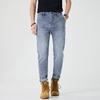 New Spring and Summer Nine-point Jeans Slim-fitting Small Straight-leg Business Casual American Men's Pants
