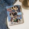 Cute Cartoon PU Passport Cover for Travel, Multi-Functional ID Card Holder Wallet, Portable Ticket & Credit Card Organizer