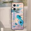 Libellenmuster Hülle für OPPO Reno 14F 11F 12F 13F 10 11 12 13 14 Pro 7 8 Lite OPPO Find X6 X8 X9 Pro Hülle