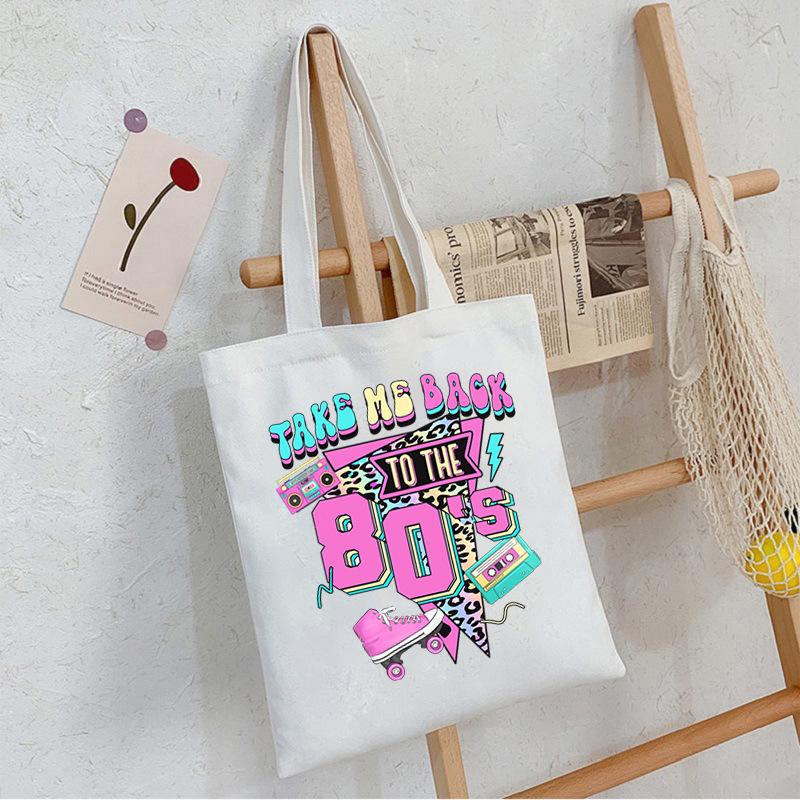 Módní trend I Love The 80s Tištěná Přenosná Taška přes Rameno pro dojíždění Ležérní Jednoduchá Taška
