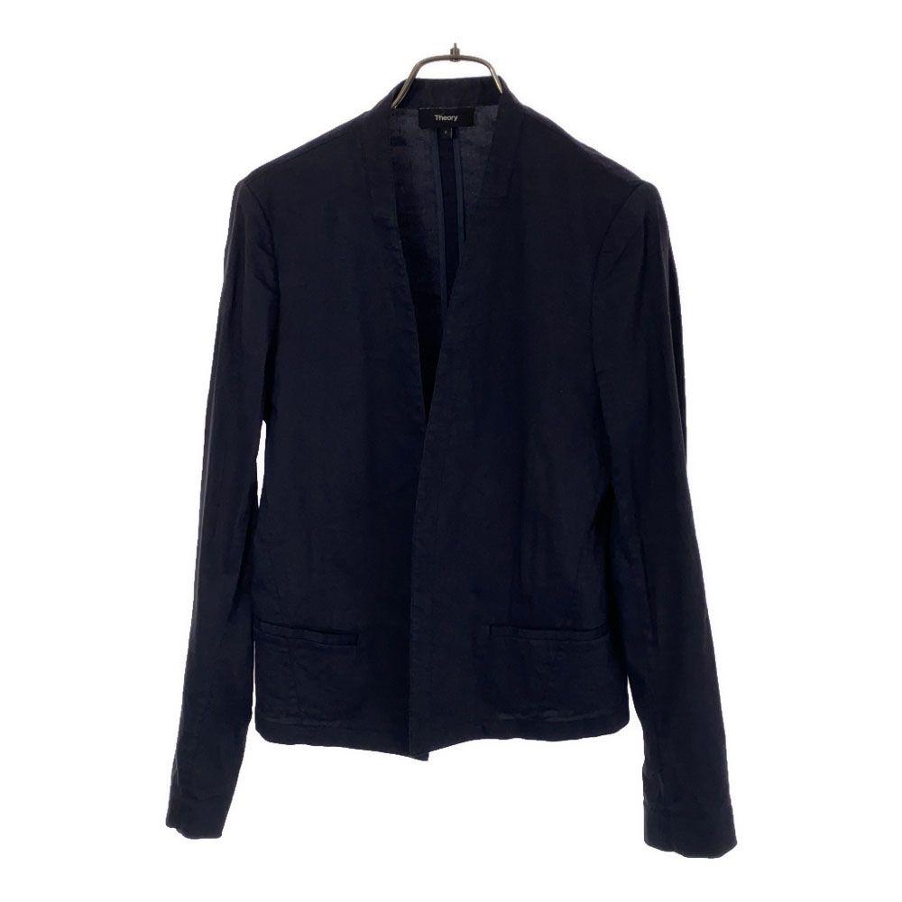 

theory Linen Blend Long sleeve No color jacket 2 Navy Women Used