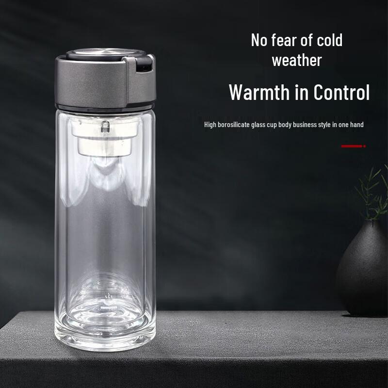 KANGCHENG KANGBO 310ml Double-Layer High Borosilicate Glass Cup