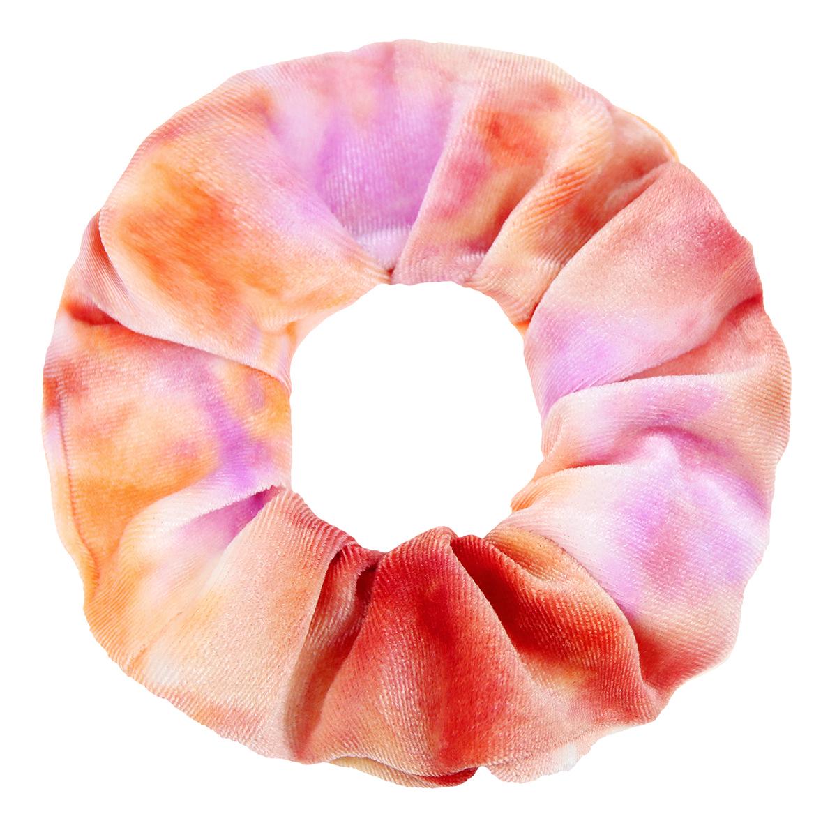 

Корейская бархатная градиентная резинка для волос Tie-Dye — нестандартный дизайн, доступно 20 цветов