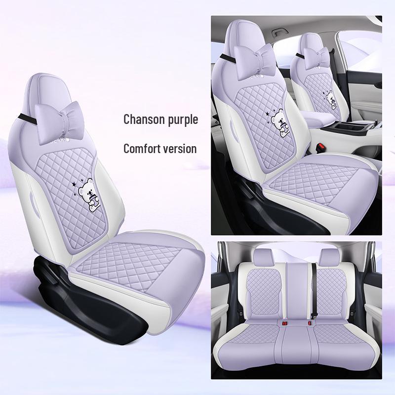 2026 Geely Galaxy Xingyuan Freedom Edition Car Seat Cover - 410 km Range, All-Season, Full Coverage, Cartoon Design.