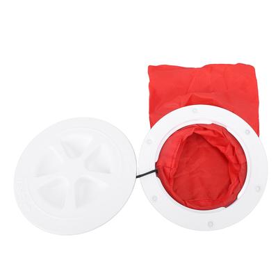 6 Inch Deck Plate Kit with Storage Bag Circular Sealing Hatch Cover for Marine Yachts Boat Kayak White